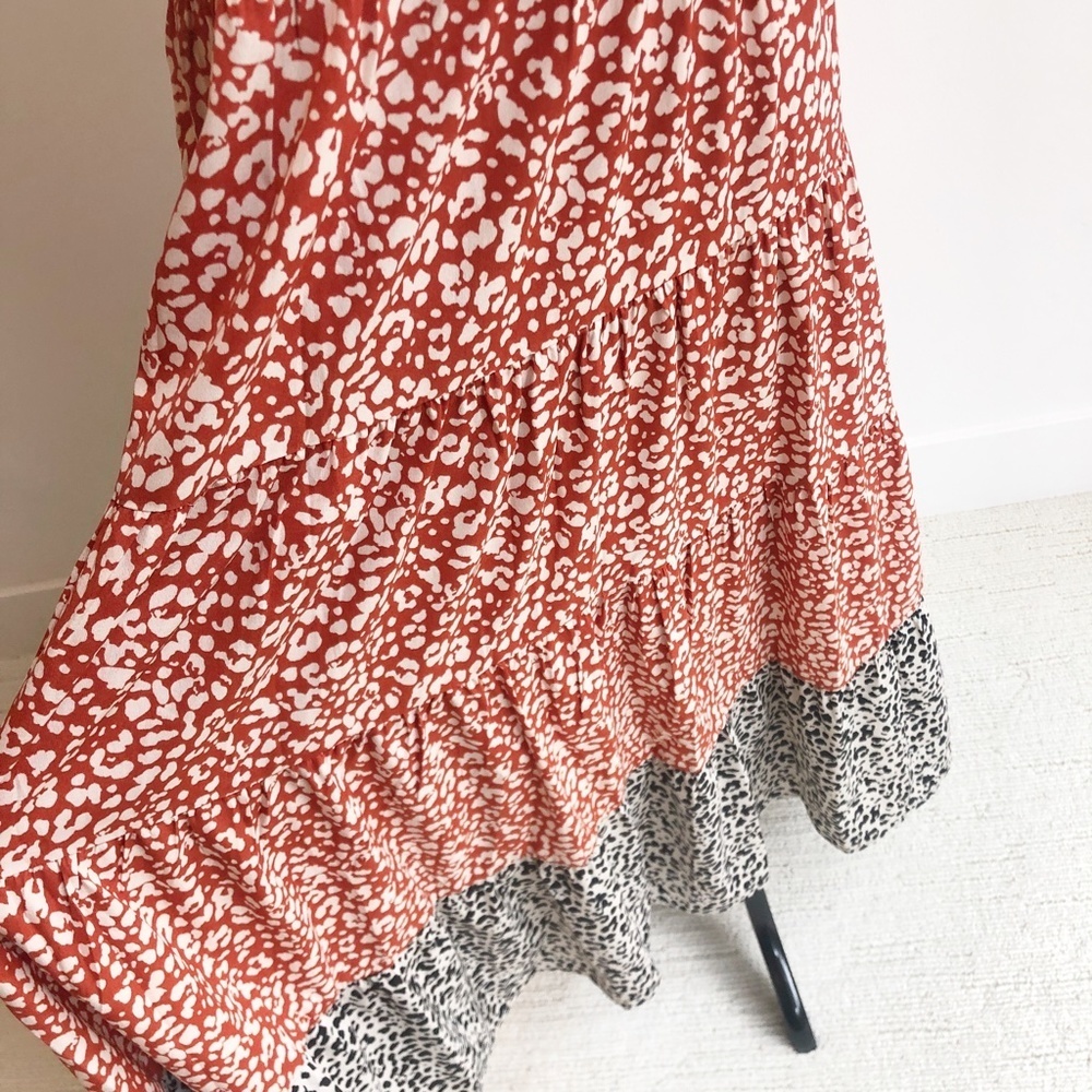 THML Red and Black Floral Maxi Dress - Picture 4 of 11